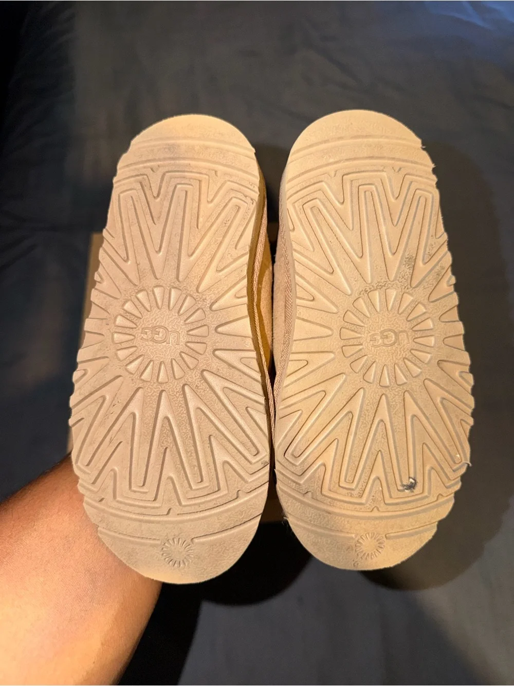 UGG Kids Chestnut/Tan Suede Zip Ankle Boots